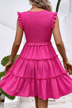 Load image into Gallery viewer, Smocked Frill Trim Deep V Dress