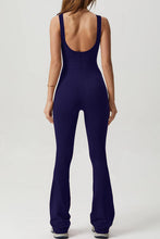 Load image into Gallery viewer, Square Neck Sleeveless Sports Jumpsuit