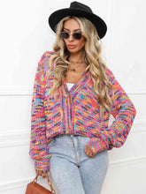 Load image into Gallery viewer, V-Neck Long Sleeve Cardigan