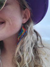 Load image into Gallery viewer, Shiny Rainbow Wings Earrings