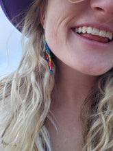 Load image into Gallery viewer, Shiny Rainbow Wings Earrings