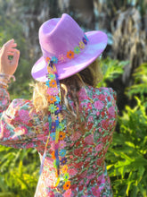 Load image into Gallery viewer, Playful Pastel Purple Tie Dye Cowgirl Fedora