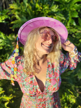 Load image into Gallery viewer, Playful Pastel Purple Tie Dye Cowgirl Fedora