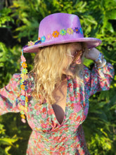 Load image into Gallery viewer, Playful Pastel Purple Tie Dye Cowgirl Fedora
