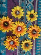 Load image into Gallery viewer, Clip on Sunflower Pin