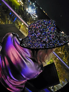 Sparkle Rainbow Skittles Fedora