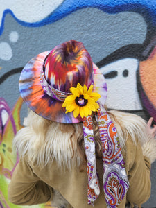 Tie Dye Cheshire Sunflower Mad Hatter