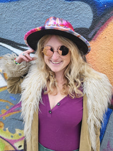 Tie Dye Cheshire Sunflower Mad Hatter