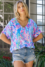 Load image into Gallery viewer, Printed V-Neck Tee Shirt