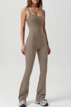 Load image into Gallery viewer, Square Neck Sleeveless Sports Jumpsuit