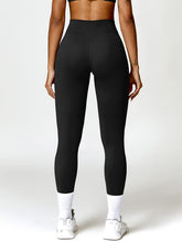 Load image into Gallery viewer, Twisted Halter Neck Bra and High Waist Leggings Active Set