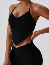 Load image into Gallery viewer, Yoga Halter Neck Sleeveless Tank Top