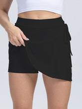 Load image into Gallery viewer, Tied High Waist Active Shorts