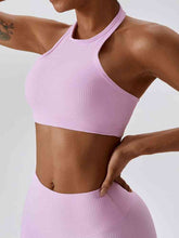 Load image into Gallery viewer, Halter Neck Sleeveless Cropped Tank Top