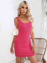 Load image into Gallery viewer, Scoop Neck Sleeveless Bodycon Dress