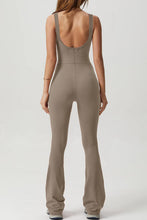 Load image into Gallery viewer, Square Neck Sleeveless Sports Jumpsuit