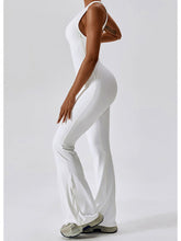 Load image into Gallery viewer, Cutout Wide Strap Bootcut Active Jumpsuit