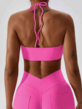 Load image into Gallery viewer, Yoga Halter Neck Sleeveless Tank Top