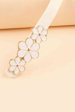 Load image into Gallery viewer, Flower Decor Skinny PU Belt