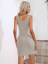 Load image into Gallery viewer, Scoop Neck Sleeveless Bodycon Dress