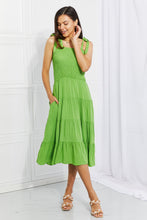 Load image into Gallery viewer, Culture Code Full Size Summer Solstice Smocked Tiered Dress
