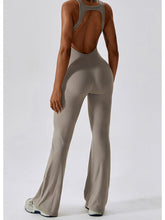 Load image into Gallery viewer, Cutout Wide Strap Bootcut Active Jumpsuit
