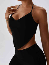 Load image into Gallery viewer, Yoga Halter Neck Sleeveless Tank Top