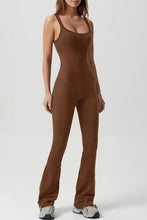 Load image into Gallery viewer, Square Neck Sleeveless Sports Jumpsuit