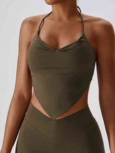 Load image into Gallery viewer, Yoga Halter Neck Sleeveless Tank Top