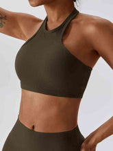 Load image into Gallery viewer, Halter Neck Sleeveless Cropped Tank Top