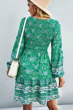 Load image into Gallery viewer, Bohemian V-Neck Balloon Sleeve Dress