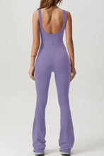 Load image into Gallery viewer, Square Neck Sleeveless Sports Jumpsuit