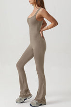 Load image into Gallery viewer, Square Neck Sleeveless Sports Jumpsuit