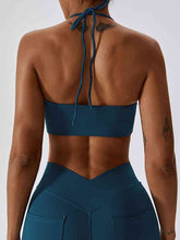 Load image into Gallery viewer, Yoga Halter Neck Sleeveless Tank Top