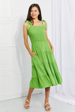 Load image into Gallery viewer, Culture Code Full Size Summer Solstice Smocked Tiered Dress