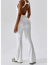 Load image into Gallery viewer, Cutout Wide Strap Bootcut Active Jumpsuit