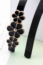 Load image into Gallery viewer, Flower Decor Skinny PU Belt