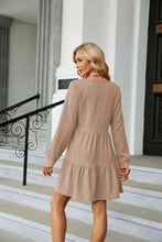 Load image into Gallery viewer, V-Neck Long Sleeve Mini Dress