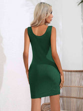 Load image into Gallery viewer, Scoop Neck Sleeveless Bodycon Dress