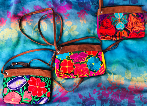 Traditional Floral Guatemalan Handbags